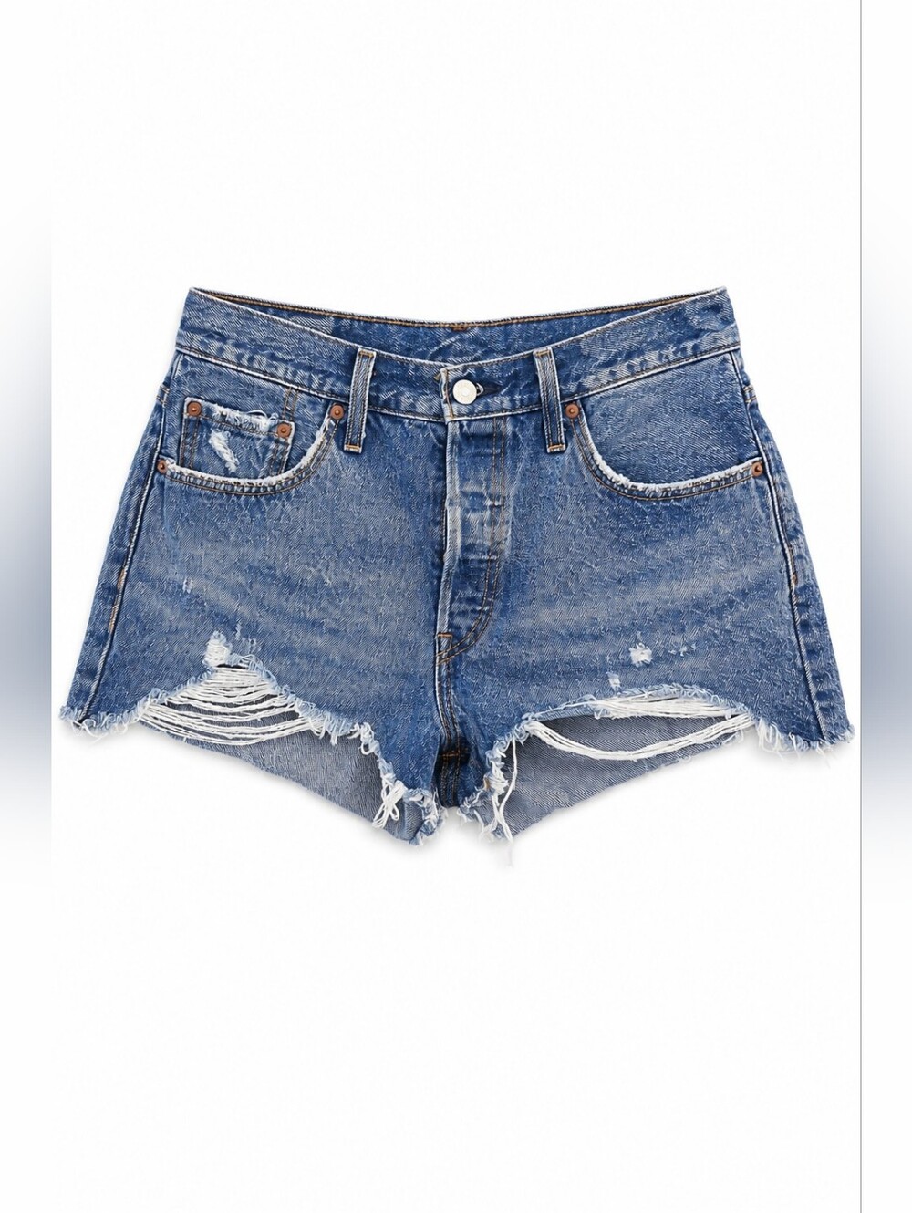 Levi’s Premium 501 Denim Cutoff Shorts,  29, Cool Girl, Minimalist, Classic